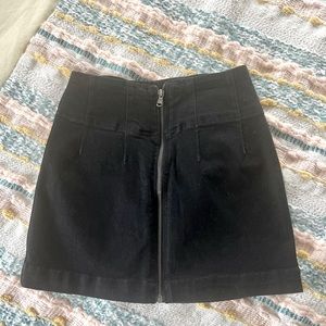 Free people mini jean skirt